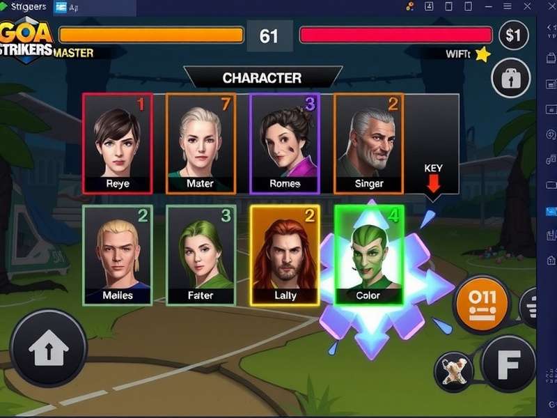 Goa Strikers Master Character Selection